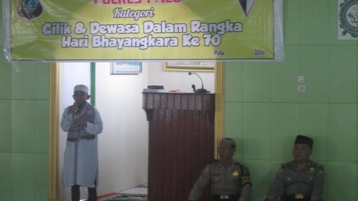Lomba Da’i Kamtibmas Polres Palu dalam rangka Hari Bhayangkara ke – 70