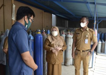 Krisis Oksigen, Wawali Palu Cek Stok Oksigen di PT. Tira Austenite Tbk