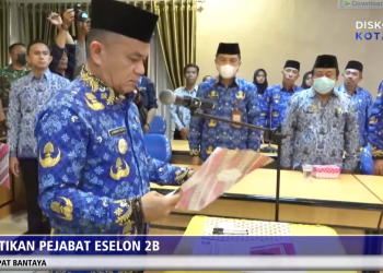 Mutasi Eselon 2b, Walikota Palu Ingatkan Akan Terus Evaluasi Kinerja OPD