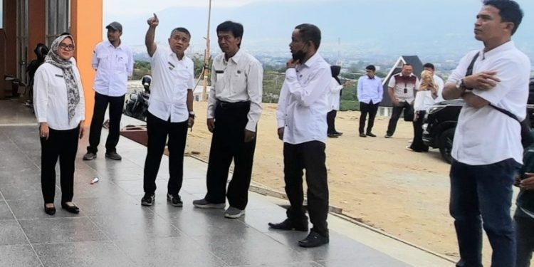 Hadianto Tinjau Langsung Pembangunan Kantor Kearsipan dan Perpustakaan Kota Palu