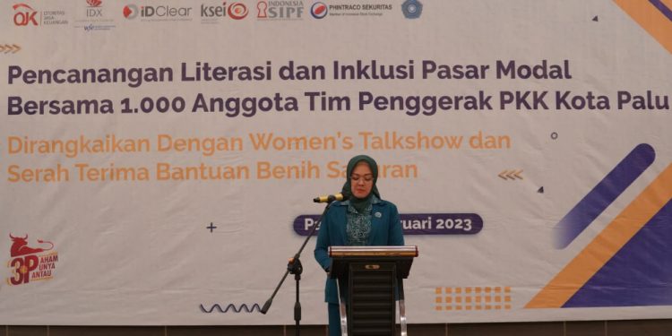 1000 Anggota PKK Kota Palu Belajar Investasi Aman di Pasar Modal