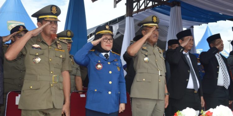 Sekkot Palu Menghadiri HUT Satpol PP, Linmas dan Damkar Tingkat Provinsi Sulteng