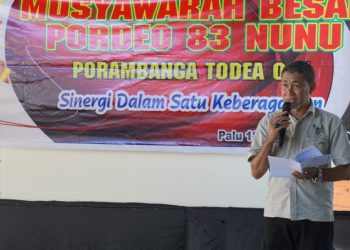 Asisten I Setda Kota Palu Secara Resmi Membuka Mubes Pordeo 83