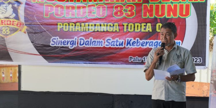 Asisten I Setda Kota Palu Secara Resmi Membuka Mubes Pordeo 83