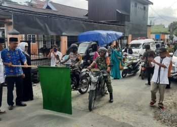 Asisten I Setda Kota Palu Melepas Pawai Menyambut Bulan Suci Ramadhan 1444 H