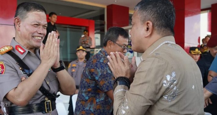Wali Kota Palu Hadiri Serah Terima Pataka Polda Sulteng, Ini Harapan Kapolda Baru Irjen Pol. Agus Nugroho
