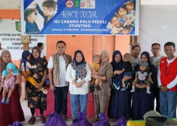 Wawali Hadiri Bakti Sosial IDI Cabang Palu Peduli Stunting