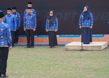 Wawali Memimpin Langsung Upacara HARKITNAS Ke- 115 di Halaman Kantor Wali Kota Palu