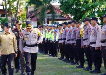 Wali Kota Palu Pimpin Langsung Apel Gelar Pasukan Operasi Ketupat 2023