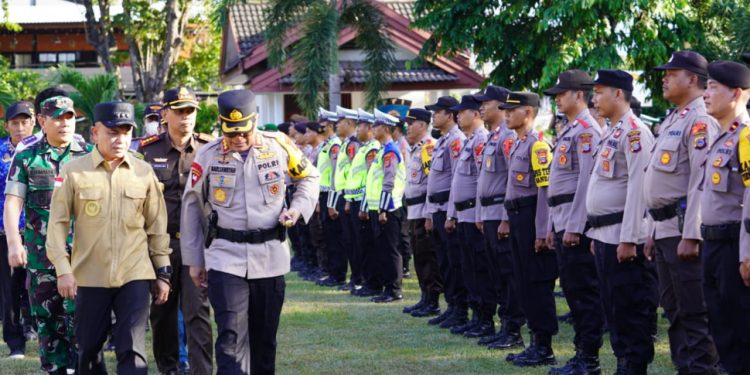 Wali Kota Palu Pimpin Langsung Apel Gelar Pasukan Operasi Ketupat 2023