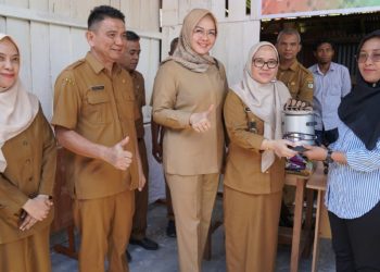 Pemkot Palu Serahkan Bantuan Peralatan Batik Kelor Di Kelurahan Pantoloan Boya