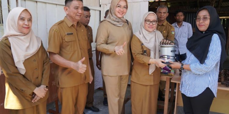 Pemkot Palu Serahkan Bantuan Peralatan Batik Kelor Di Kelurahan Pantoloan Boya