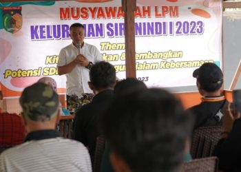 Pembukaan Musyawara LPM Kelurahan Siranindi, Berikut Arahan Wali Kota