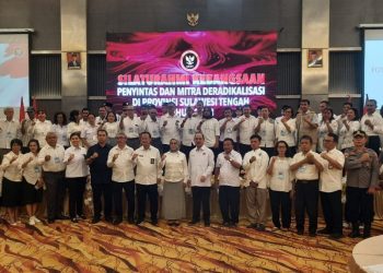 Wakili Wali Kota Kalak BPBD Kota Palu Presley Tampubolon Hadiri Silaturahmi Kebangsaan BNPT RI