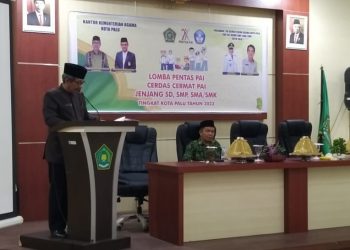 Asisten II Setda Kota Palu Membuka Lomba Pentas Pendidikan Agama Islam Jenjang SD Tingkat Kota Palu