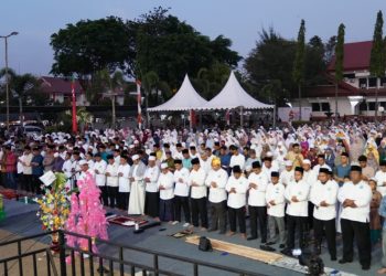 Puncak Perayaan HUT Ke-45 Kota Palu, Pemkot Gelar Salat Magrib Berjamaah dan Zikir Bersama