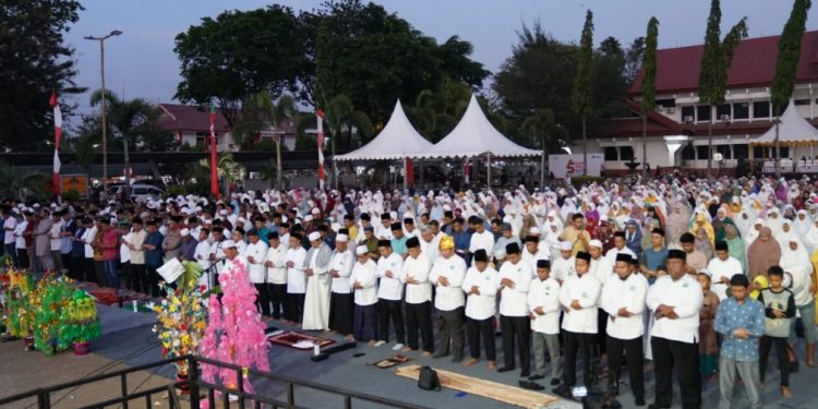 Puncak Perayaan HUT Ke-45 Kota Palu, Pemkot Gelar Salat Magrib Berjamaah dan Zikir Bersama