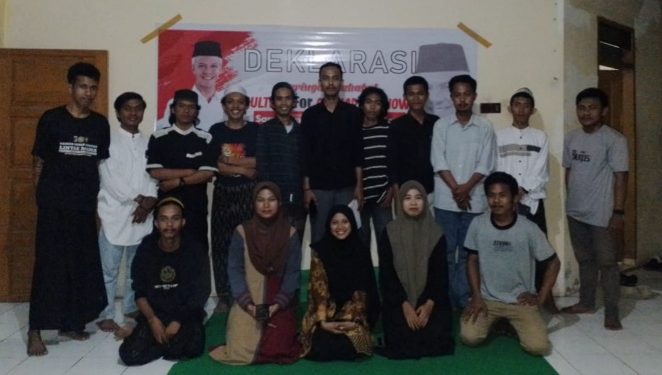 Deklarasi Jaringan Sahabat Sulteng For Ganjar Kabupaten Parigi Moutong, Fauzi : Konsentrasi Dikalangan Pemuda Menjadi Pilihan Untuk Memenangkan Ganjar Pranowo