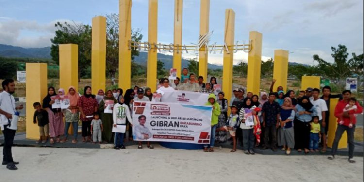 Yaku Gibran Kabupaten Sigi Deklarsikan Dukungan Untuk Gibran Rakabuming Raka Maju Cawapres Pemilu 2024