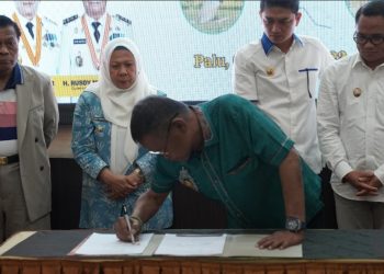 Wakil Wali Kota Palu Hadiri Penandatanganan MoU SK Fungsi dan Status Jalan Daerah