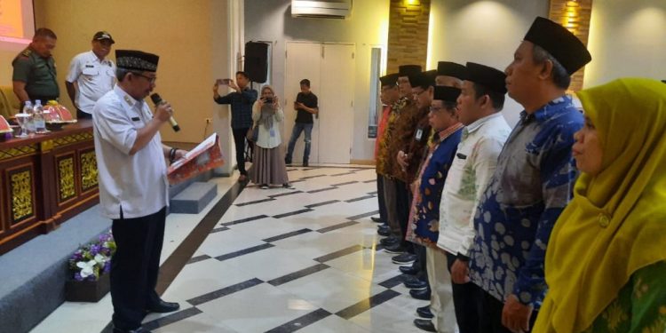 Asisten 2 Setda Kota Palu Hadiri Pelantikan Dewan Hakim Orientasi Dewan Hakim MTQ XXVII Tingkat Kota Palu