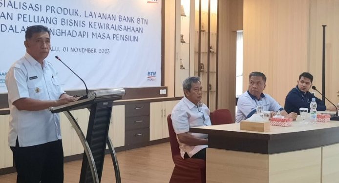 Imran Lataha Hadiri Audiensi  Peserta Pensiunan Bersama Bank BTN dan PT. Taspen Cabang Palu