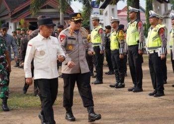 Wali Kota Palu Pimpin Apel Gelar Pasukan Operasi Lilin 2023, Sebanyak 129.923 Personil Dilibatkan
