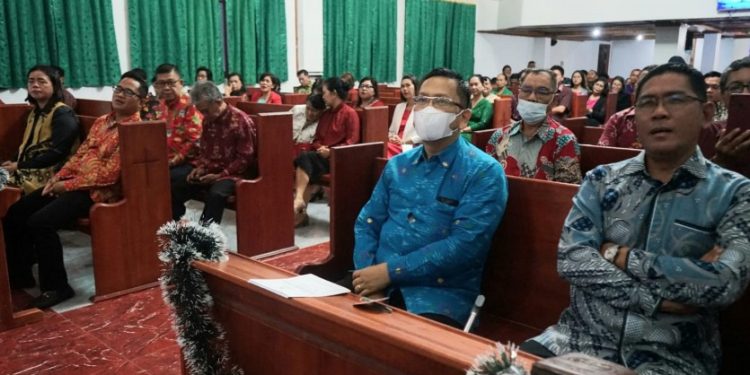 Kadis P2KB Kota Palu Hadiri Perayaan Ibadah Pra-Natal Keluarga Besar Kantor Sinode Gereja Protestan Indonesia