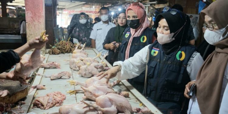 Jelang Nataru Satgas Pangan Sidak Ke Pasar Manonda Palu, Temukan Ayam Potong Disuntik Angin