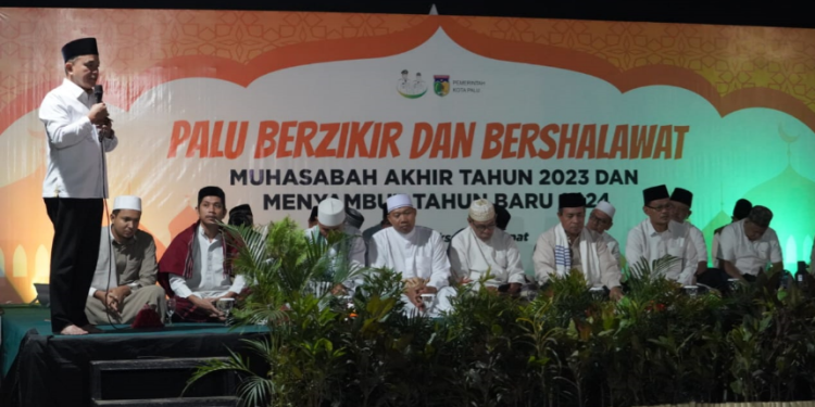 Menyambut Tahun Baru 2024 Pemkot Palu Gelar Palu Berzikir dan Bershalawat, Ini Harapan Wali Kota