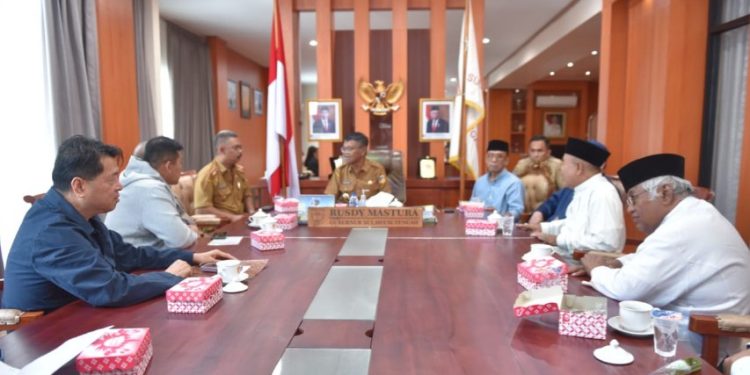 Terima Audiensi Pengurus Besar Panitia Haul Guru Tua dan Festival Raudhah, Berikut Penyampaian Gubernur