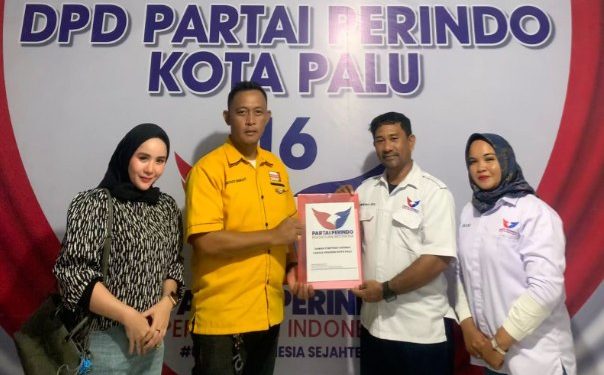 Setelah PKB, Hadianto Rasyid Ambil Formulir Pendaftaran di Partai Perindo Kota Palu