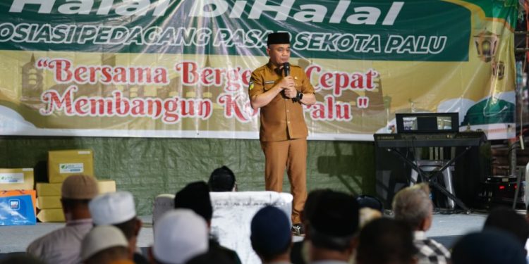 Wali Kota Palu Hadiri Halal Bihalal Asosiasi Pedagang Se-Kota Palu
