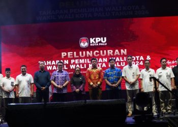 Sekkot Irmayanti Pettalolo Hadiri Peluncuran Tahapan Pemilihan Wali Kota dan Wakil Wali Kota Palu