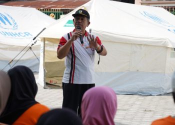 Asisten Perekonomian dan Pembangunan Setda Kota Palu Hadiri Simulasi Bencana