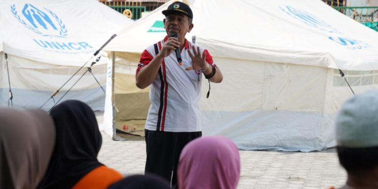 Asisten Perekonomian dan Pembangunan Setda Kota Palu Hadiri Simulasi Bencana