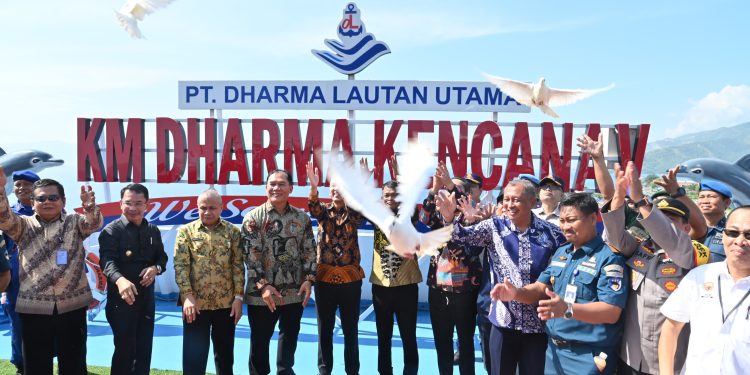Kabid Sarana Prasarana Dinas PU Kota Palu Hadiri Peresmian Pengoperasian KM Dharma Kencana V