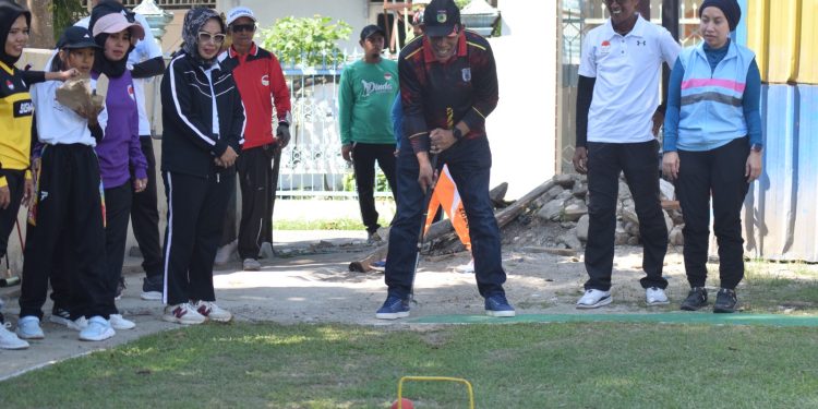 Kadispora Kota Palu Membuka Turnamen Gateball ILM Cup 2024
