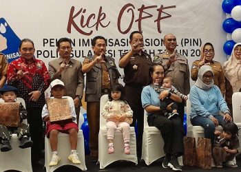 Kadis Kesehatan Kota Hadiri Pencanangan PIN Polio Tahun 2024