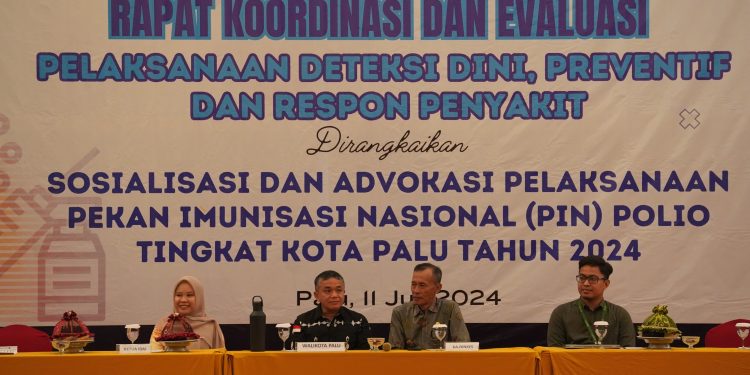 PIN Polio Tahun 2024, Pemkot Palu Target 57.000 Anak di Vaksin