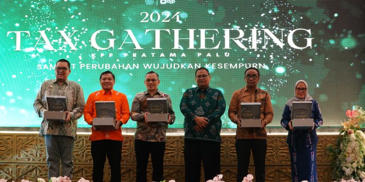 Sekkot Palu Hadiri Tax Gathering KPP Pratama Palu, Penerimaan Pajak di Sulteng Tahun 2024 Capai Rp3,8 Triliun