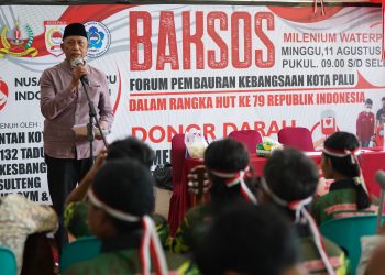 Pemkot dan FPK Kota Palu Menggelar Baksos dan Donor Darah Dalam Rangka HUT Ke-79 Kemerdekaan RI