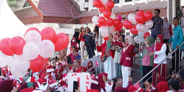 Kemeriahan Parade Nuansa Merah Putih Bersama Keluarga Besar TK Negeri Pembina Kota Palu, Anak-Anak Antusias Rayakan HUT RI ke-79