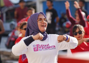ASIAFI Sulteng Gelar Senam Zumba Merah Putih