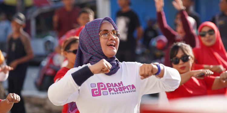 ASIAFI Sulteng Gelar Senam Zumba Merah Putih