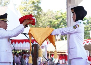 Foto : Pemkot Palu Gelar Upacara Peringatan HUT Kemerdekaan RI ke-78 dan Upacara Penurunan Bendera Sang Merah Putih