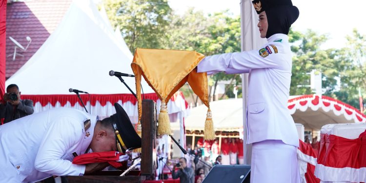 Wali Kota Palu Bertindak Sebagai Inspektur Upacara Peringatan HUT Kemerdakaan RI ke-79