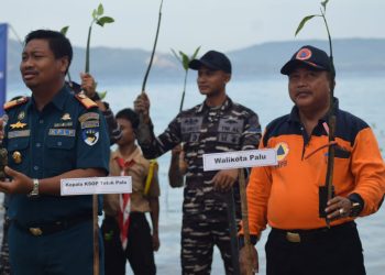 Kepala BPDB Kota Palu Hadiri Penanaman 1500 Bibit Mangrove Di Pantai Baiya Kota Palu