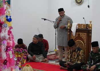 Asisten Pemerintahan dan Kesra Setda Kota Palu Hadiri Peringatan Maulid Nabi Muhammad SAW di Mesjid Al-Tamash BTN GKM Kelurahan Poboya