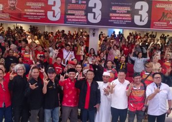 Ratusan Relawan JARUM Maesa Gelar Deklarasi Menangkan Rusdi Mastura- Sulaeman Agusto